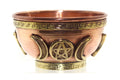 Crystalo - Copper Offering Bowl, 3 Inch Diameter, Great for Altar use, Ritual use,Incense Burner, smudging Bowl, Decoration Bowl
