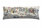 HomeRoots Cream 24' White Tulsa Daylight Skyline Lumbar Decorative Pillow