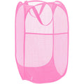 Buenod Pop Up Laundry Hamper Reinforced Collapsible Laundry Basket Foldable Clothes Hamper for Home, Dorm Room, Travel, Cruise, 