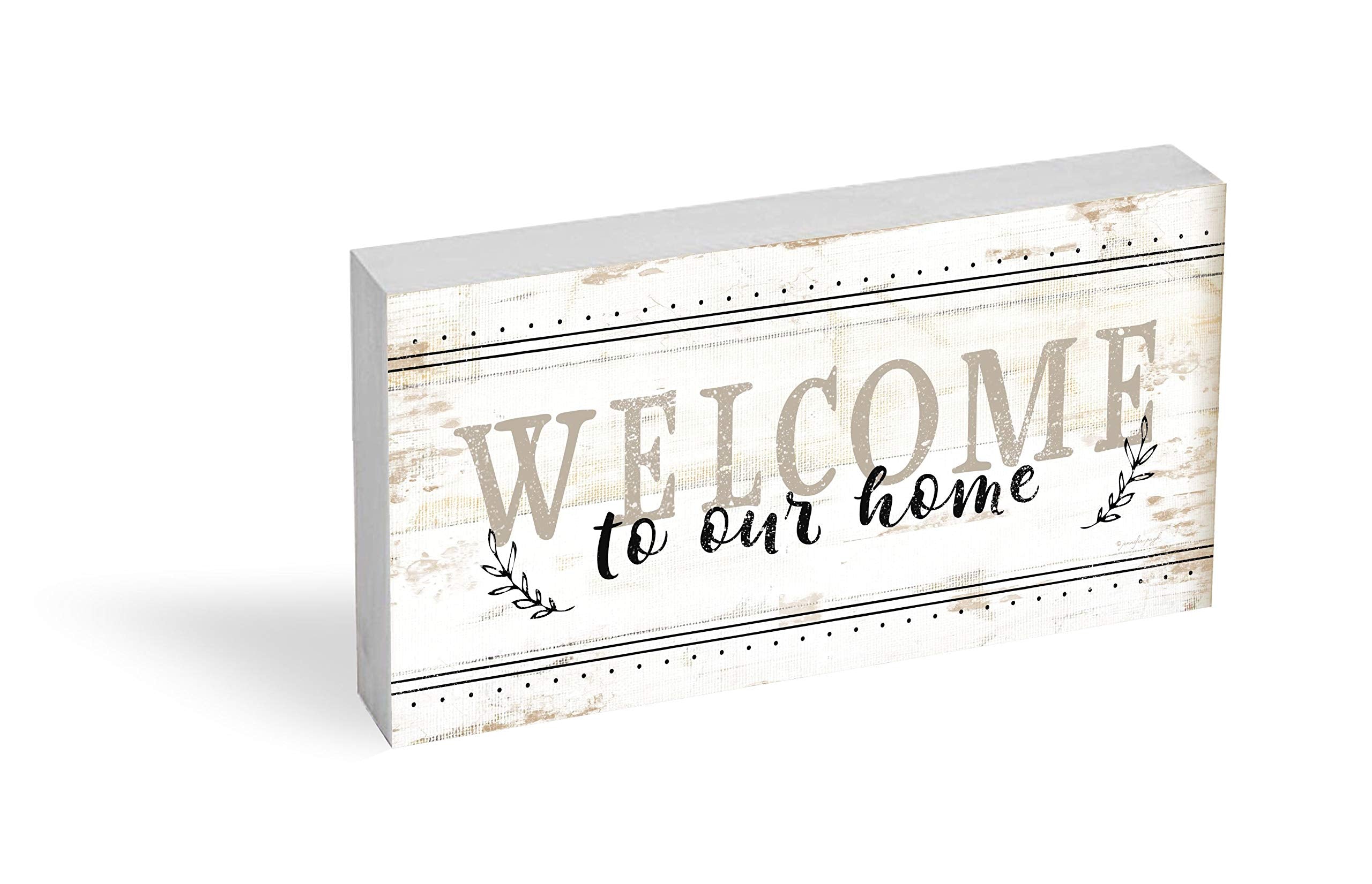 MRC Wood Products Welcome to Our Home Shelf Block 5x10