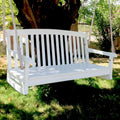 International Caravan Furniture Piece Acacia Two Seater Swing With Curved Back