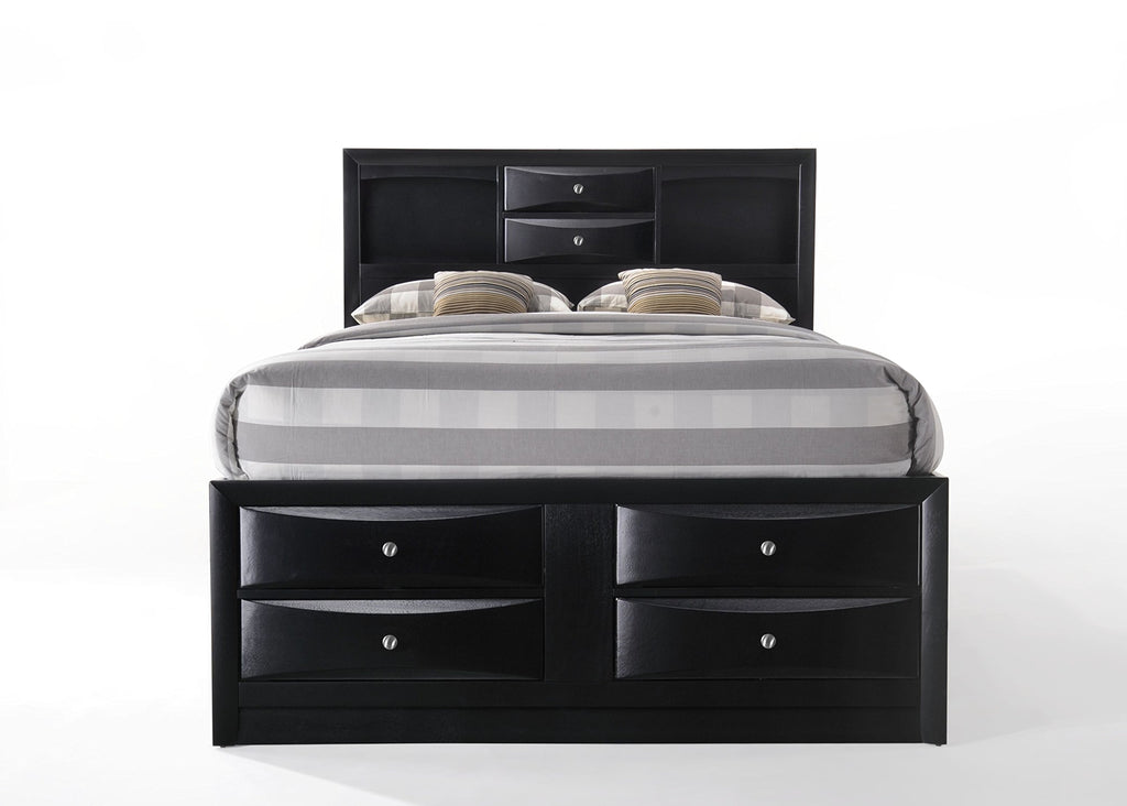 Acme Ireland King Bed with Storage in Black