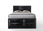 Acme Ireland King Bed with Storage in Black