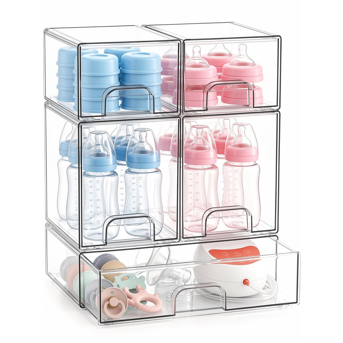 TimberAura Baby Bottle Storage Organizer