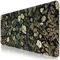 Gaming Mouse Pad, GreenPlant Mousepad with Non-Slip Base Stitched Edges, Gifts for Men Women GreenPlant Lovers, Large Desk Mat f