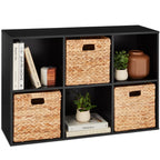 Best Choice Products 6-Cube Storage Organizer, 11In Shelf Opening, Bookcase, Display Shelf, Customizable W/ 3 Removable Back Panels – Black