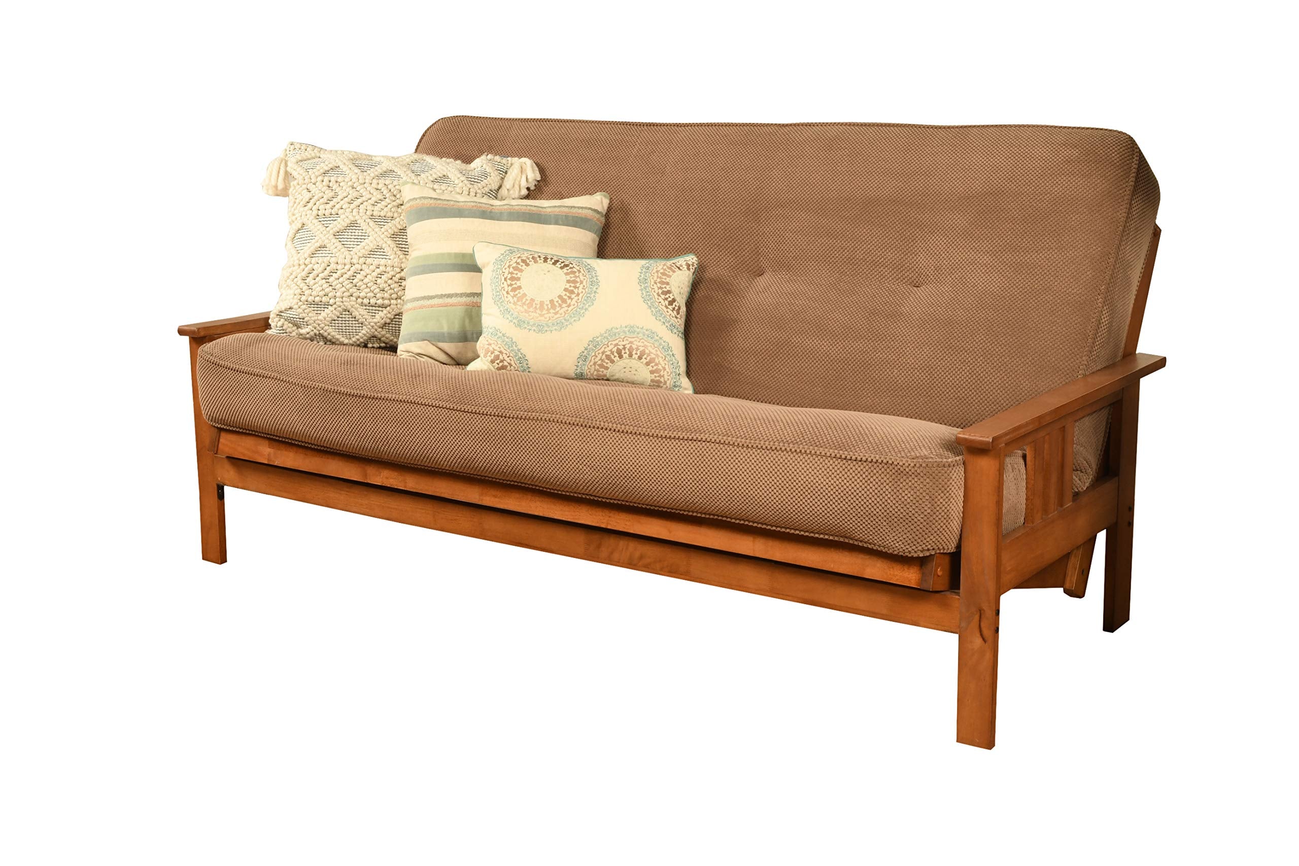 Kodiak Furniture Monterey Futon With Fabric Mattress In Mocha Brown/Barbados