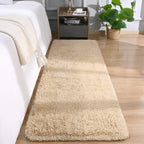 DETUM Beige Rug 2X6 Runner Rug for Hallyway Entryway Kitchen Fluffy Area Rugs Light Beige Bedroom Rug Soft Kids Room Rugs Furry 