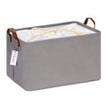 Hinwo 31L Large Storage Bins, Closet Organizers and Storage, Shelf Baskets, Foldable Clothes Storage Baskets with Handles, Conta