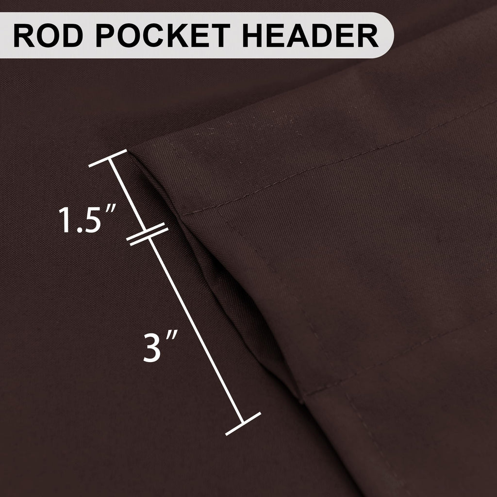 Dwcn Basement Window Curtain Valance, Kitchen Valance 18 Inch, Rod Pocket Valance For Window Treatment, 1 Panel, 60 X 18 Inch, C