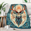 Fexnuvko Mushroom Blanket Throw Gift For Men Women, Plush Hippie Mushroom Fleece Blanket For Decor, Fuzzy Flannel, 50X60 Inches,