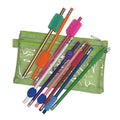 V Coteacher Pencil Grips For Kids Handwriting In Double Zipped Pouch - Cushy, Rubber And Foam Grips On Pencils Bundle With Lette