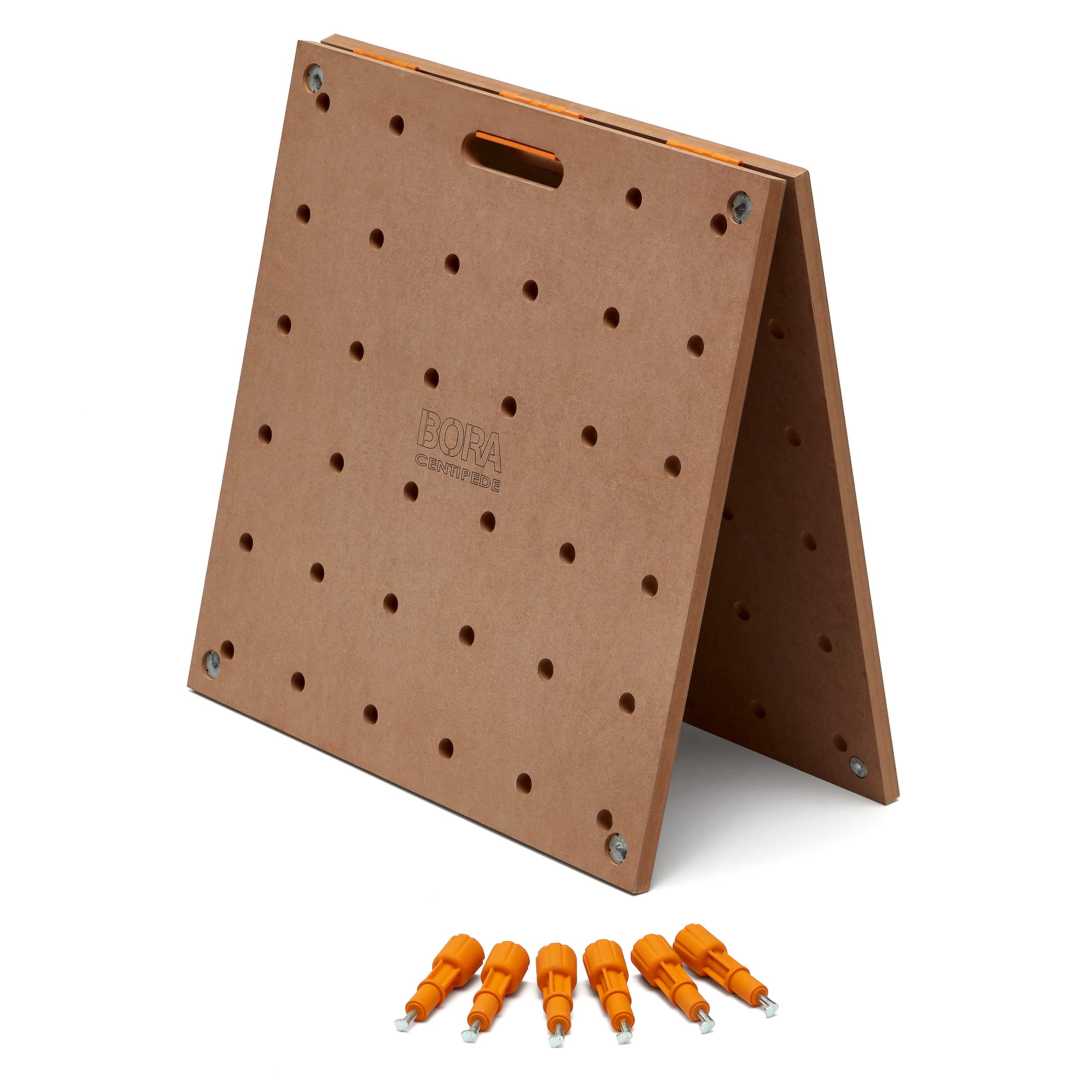 Bora Centipede Workbench Table Top For Bora Centipede Work Stand Saw Horses - 24 x 48 - Includes Wood Top with 3/4 Dog Holes + 6