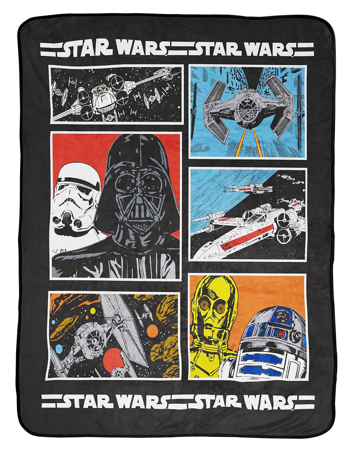 Jay Franco Star Wars Classic Throw Blanket (Offical Product), Medium