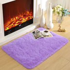 Merelax Modern Soft Fluffy Small Shaggy Rug For Bedroom Livingroom Dorm Kids Room Indoor Home Decorative, Non-Slip Plush Furry F