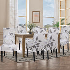 Searchi Printed Dining Room Chair Covers Set Of 4, Stretch Kitchen Chair Covers Washable Parsons Chair Slipcover Removable Dining Chair Protectors For Hotel,Ceremony(Floral Pattern3)