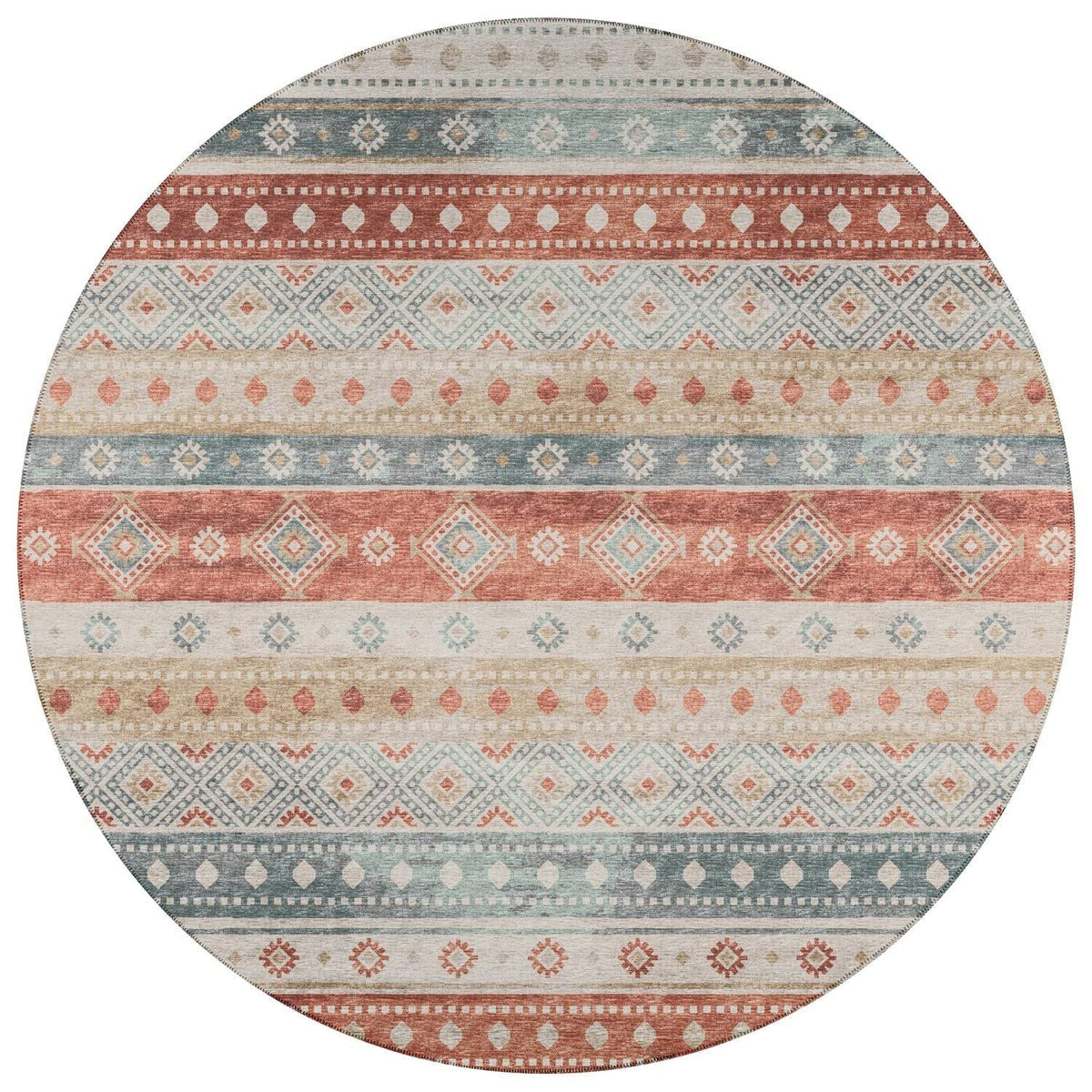 Sedona Sn12 Purple Transitional Rug Round 4' X 4'