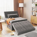 4 in 1 Sleeper Chair, Convertible Sleeper Sofa with Ottoman, Ottoman Bed for Adults, Sofa Bed with Adjustable Backrest for Livin