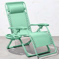 Best Choice Products Adjustable Zero Gravity Chair, Monochromatic Color Folding Patio Recliner W/Side Tray, Headrest - Mint