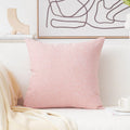 Home Brilliant Pink Throw Pillow Cover 26X26 Lined Linen Large Square Euro Sham For Bed Sofa Barbie, Baby Pink, 26 X 26 Inches(6