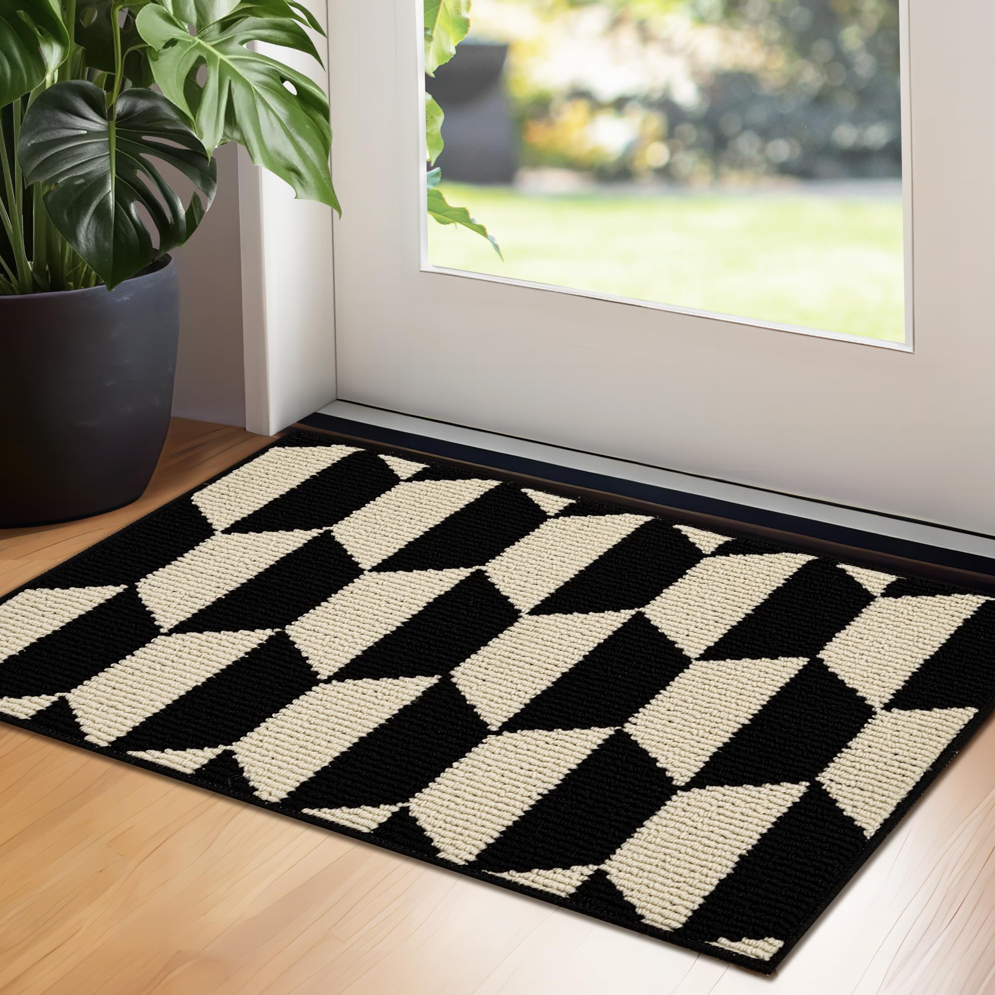 Granny Says Indoor Doormat, 29.5' X 17', Non-Slip Front Door Mats, Outdoor Welcome Mat Washable, Low Profile Indoor Door Mats
