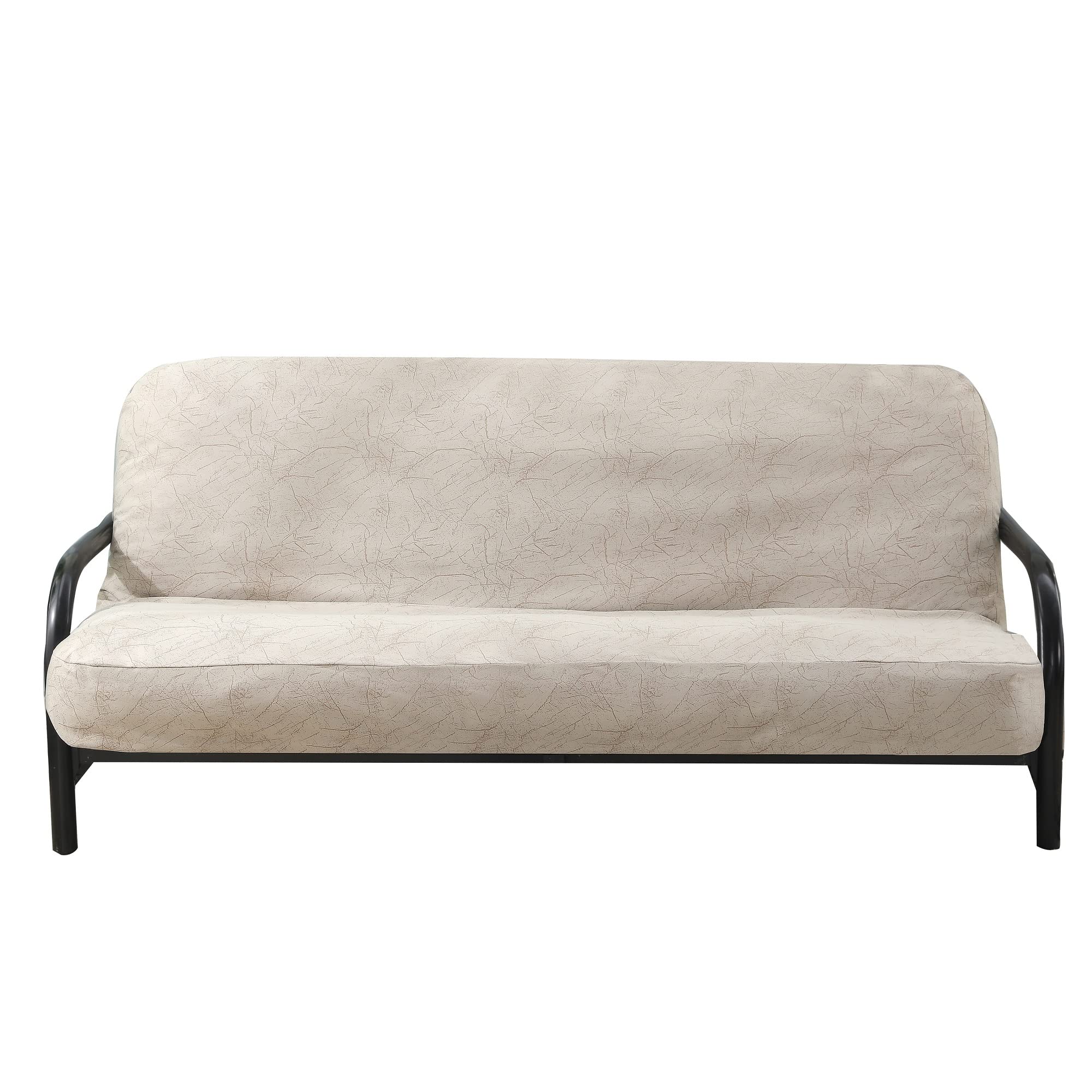 Octorose Full Size 54X75X8Inch 3 Side Zipper Soft Velvet Futon Cover/Sofa Day Bed Mattress Cover Couch Protector (Cover Only) (B
