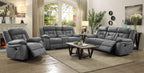 Coaster Higgins 3-Piece Motion Sofa Set, Grey