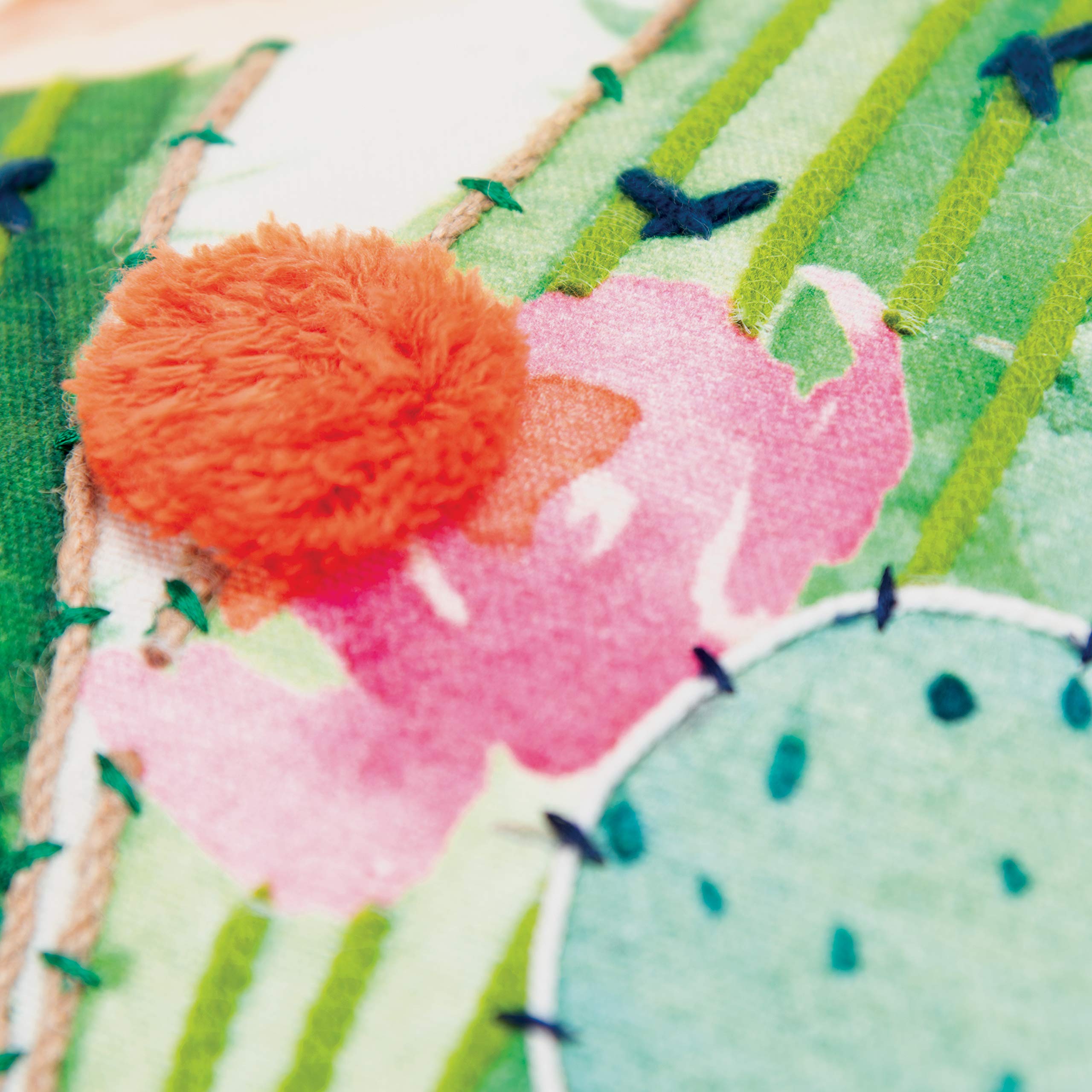 Rizzy Home 20&quot; x 20&quot; Poly Pillow with Cotton Cover-Botanical with Birds-Multi