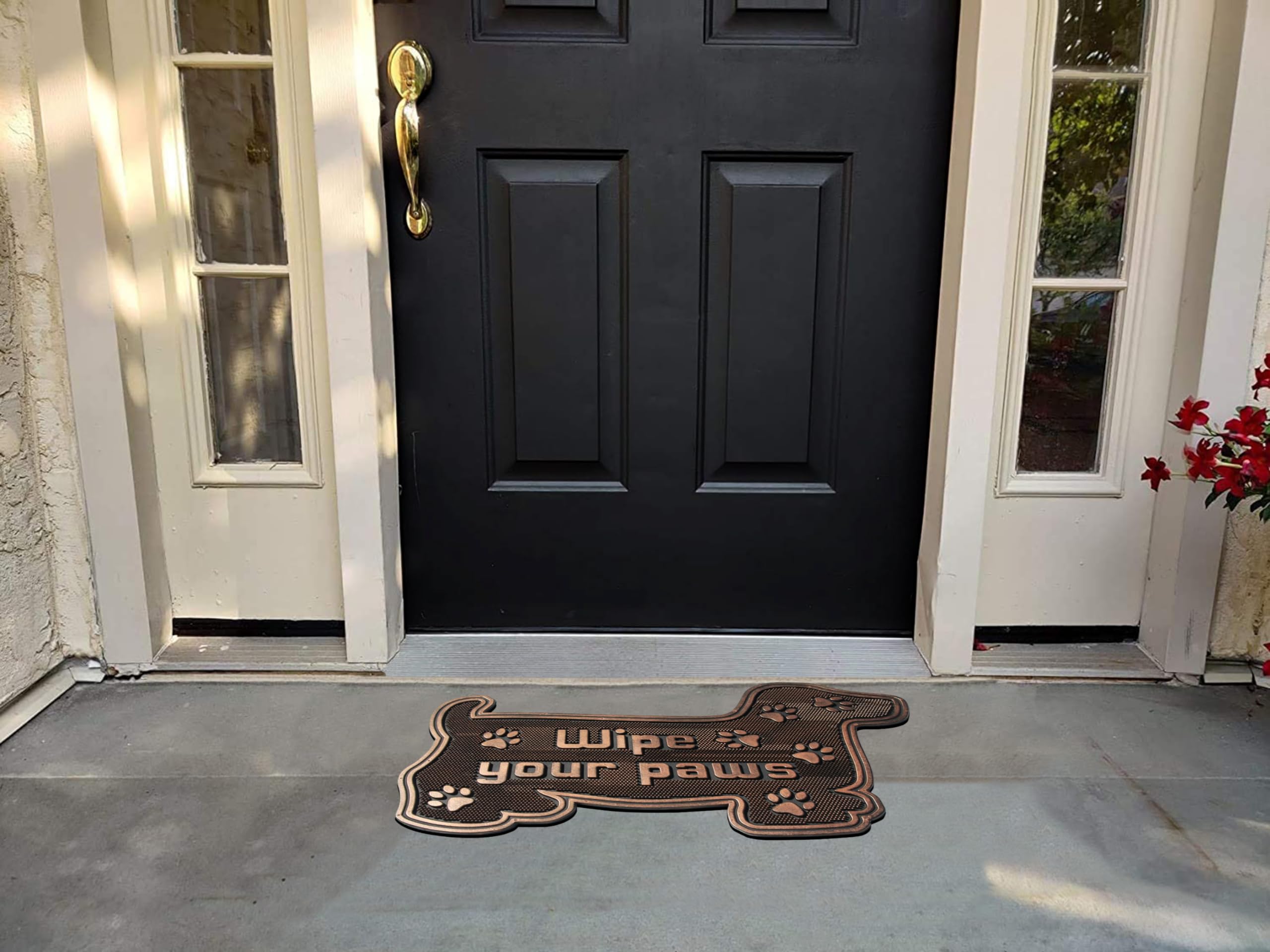 A1 Home Collections Rubber Pin Welcome Door Mats 18    X 30    For Outdoor Entrance,Fun Designed Floor Mat, Welcome Mats For Fro