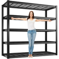 REIBII 48.2''W Garage Shelving Heavy Duty Loads 3010LBS Garage Storage Shelves Heavy Duty Shelving 5 Tier Adjustable Metal Shelv