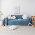Handontime Couch Slipcover Dog Sofa Covers Boho Couch Cover For Dogs Blue Sofa Throw Cover Bohemian Sofa Covers For 3 Cushion Couch Herringbone Sectional Couch Cover Slipcovers For Sofas, 91' X150'
