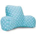 Majestic Home Goods Small Polka Dot Reading Pillow, Aquamarine