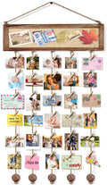 Bikoney Picture Frames Collage Wall Decor Hanging Photo Display Multi Pictures Organizer with Wood Bulletin Board Photo Board 30