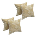 Blazing Needles Square Jacquard Chenille Throw Pillow, 17", King Louis 4 Count