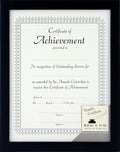 GALLERY SOLUTIONS 8.5x11 Flat Black Wall or Tabletop Document Frame
