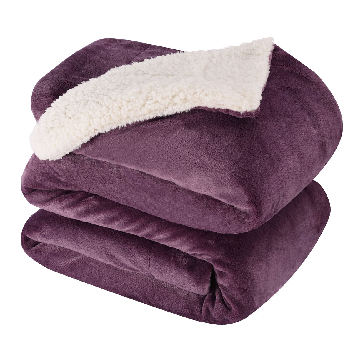 Nanpiper King Size Blanket Warm Sherpa Blanket, Soft Fleece Throw Blanket For Bed, Reversible Thick Fuzzy Blanket For Winter (Ca