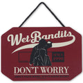Disney Home Alone Wet Bandits Dont Worry Hanging Wood Wall Decor - Fun Home Alone Sign for Christmas Decorating