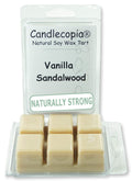 Candlecopia Vanilla Sandalwood Strongly Scented Hand Poured Vegan Wax Melts, 12 Scented Wax Cubes, 6.4 Ounces in 2 x 6-Packs