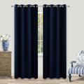 Koufall Navy Blue Curtains 90 Inches Long For Living Room Blackout 52 Inch Wide Curtains For Bedroom Window,52X90 In Length