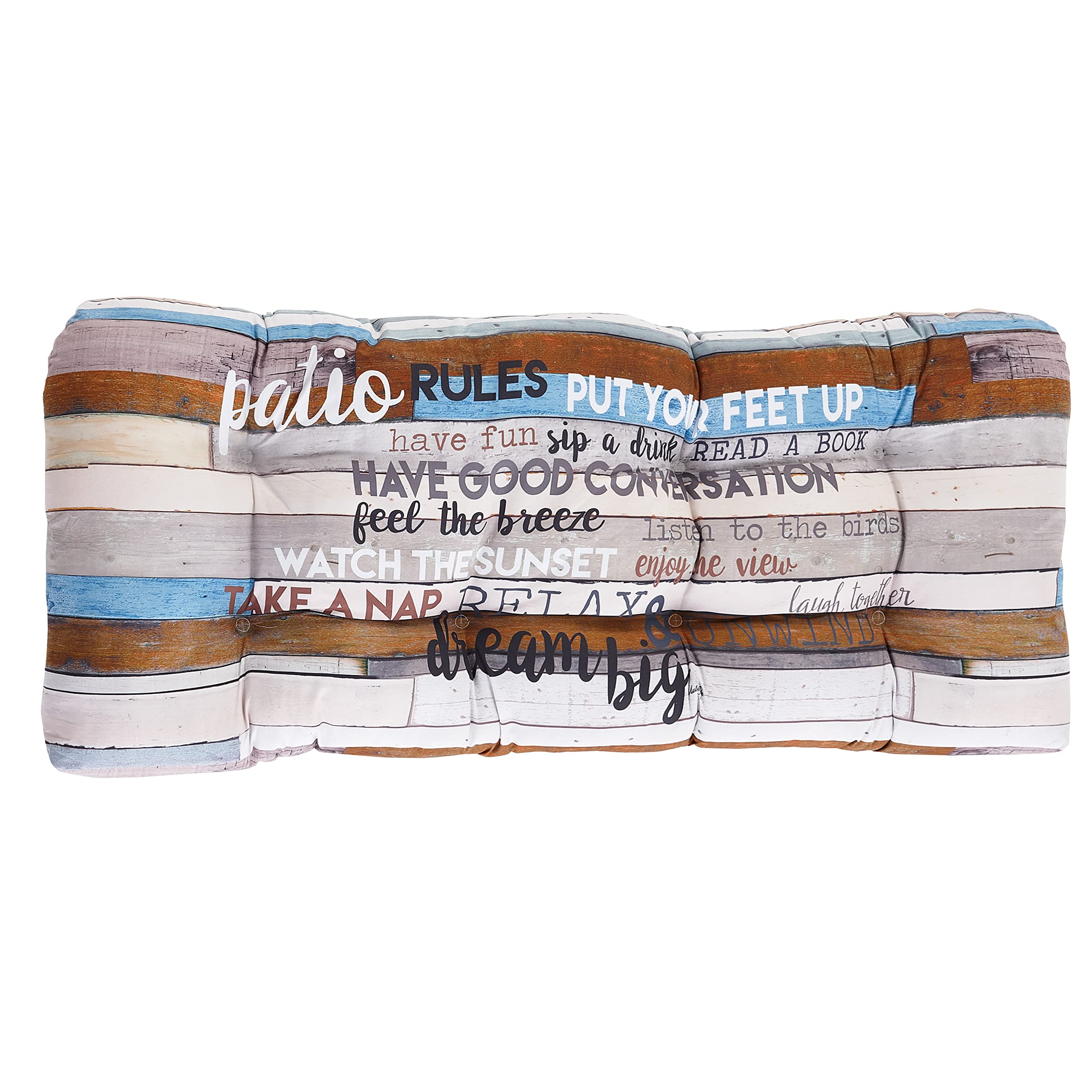 Indoor/Outdoor Rules Collection - Patio Double Seat Cushion