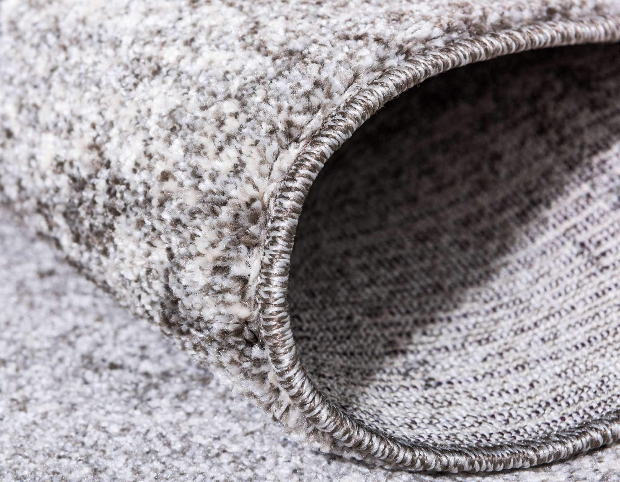 Unique Loom Del Mar Collection Area Rug - Lucille (7' 10'' Round, Gray/ Ivory)