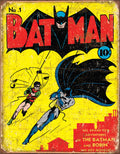 Desperate Enterprises Batman No 1 Cover Tin Sign, 12.5 W x 16 H