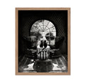 Poster Master Room Skull Poster - Skull Illusion Print - Cat Art - Illusion Art - Black & White Art - Gift for Him, Her, Animal 