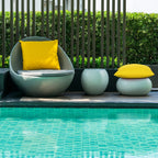 2 Pieces Outdoor Throw Pillow Covers Patio Balcony Waterproof Cushion Covers Pu Fall Coating Pillow Shell Square Garden Cushion