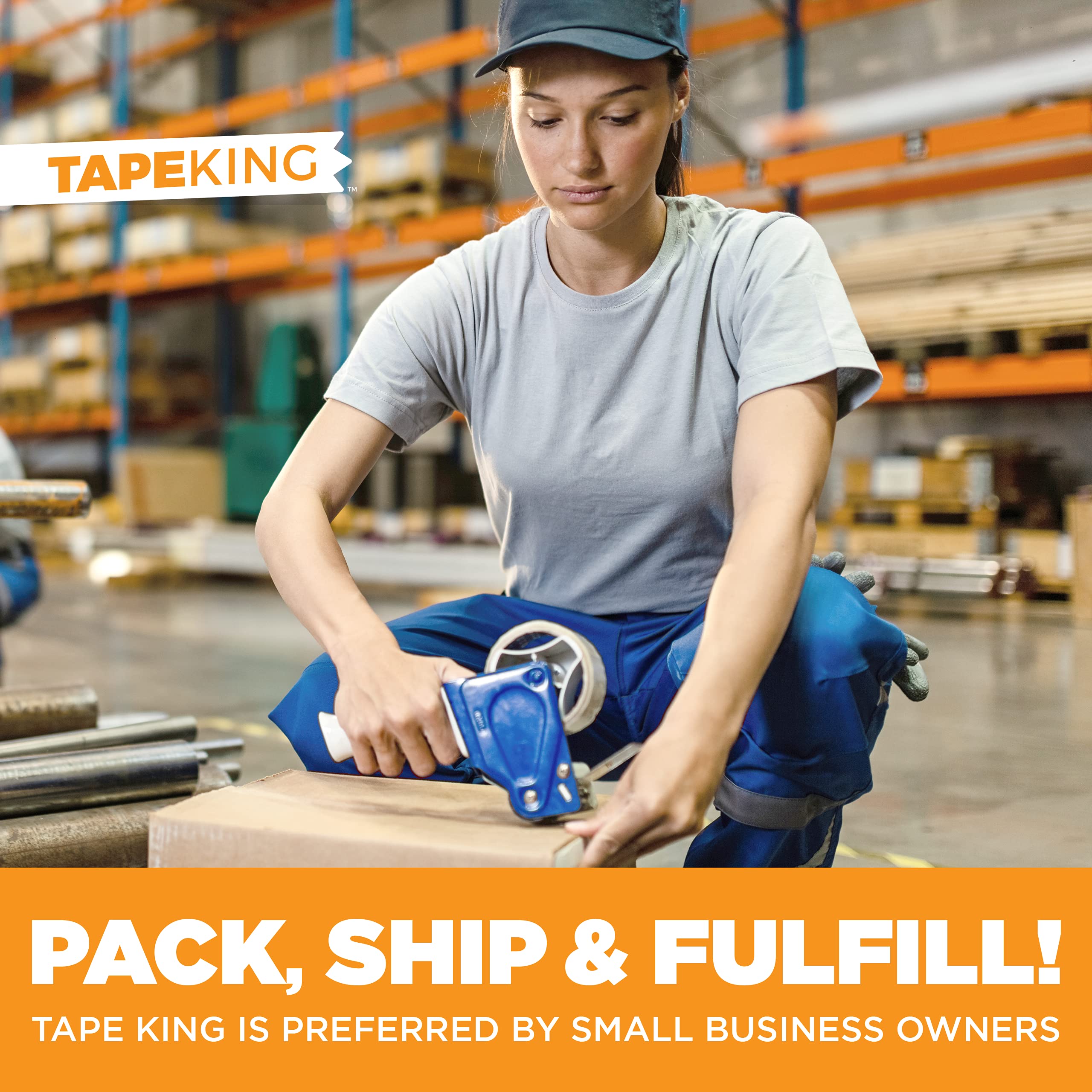 Tape King Clear Packing Tape - 60 Yards Per Roll (36 Rolls) - 1.88 Inch Wide Stronger & Thicker 2.7Mil, Heavy Duty Adhesive Indu