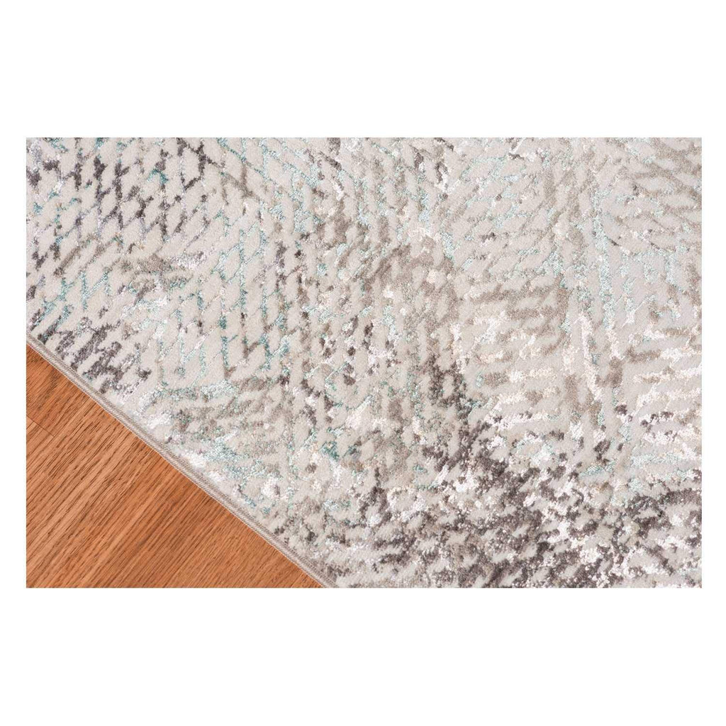 HomeRoots 4' X 6' Gray Abstract Area Rug