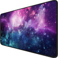 Gaming Mouse Pad, 31.5X15.7X0.12 Inch Waterproof Computer Keyboard Mouse Mat Non-Slip Mousepad Rubber Base And Stitched Edges Fo