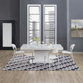 Modway Lida Moroccan Trellis 8X10 Area Rug With Lattice Design In Charcoal And Black