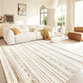 Boraya Area Rugs for Living Room: 6x9 Washable Boho Rug for Bedroom Large Neutral Bohemian Moroccan Farmhouse Geometric Dining R
