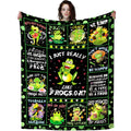Funny Frog Blanket Gifts For Frog Lovers,Soft Cozy Flannel Anime Cute Frogs Throw Blankets Funny Frog Bed Sofa Couch Birthday Gi